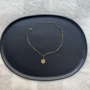 Anthropologie Gold Chain Astrology Necklace with Libra Pendant